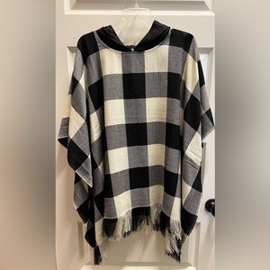 NWT LOFT Hooded Oversized Poncho SZ M/L